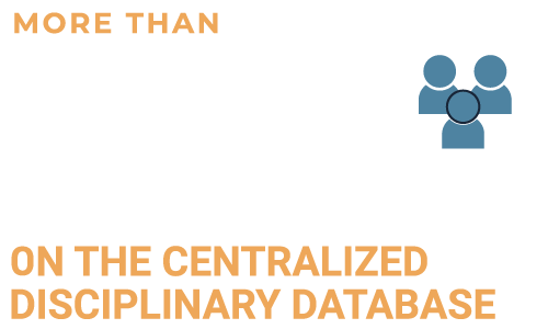 More than 2,000 Individuals on the Centralized Disciplinary Database